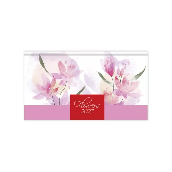 Határidőnapló Period Flowers Zsebnaptár fekvő Rose papír 2027 Határidőnapló Period Flowers Zsebnaptár fekvő Rose papír 2027