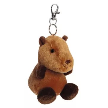 Kulcstartó plüss Aurora 10 cm capybara