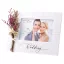 Képkeret Statovac Woody fa 10 x 15 cm asztali, fekvő Wedding fehér