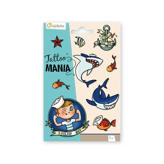 Tetoválás Avenue Mandarine Tengeri világ Tetoválás Avenue Mandarine Tengeri világ