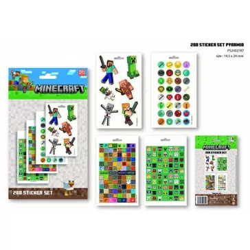 Minecraft Fight matricás album 200 db-os