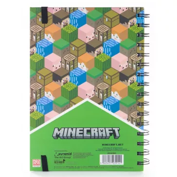 Minecraft Blocks A/5 vonalas spirál füzet