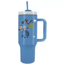 K-pop Démonvadászok Derpy thermo szívószálas kulacs levehető plüss borítással 1,2 L K-pop Démonvadászok Derpy thermo szívószálas kulacs levehető plüss borítással 1,2 L