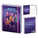K-pop Démonvadászok Purple spirál notesz, vonalas füzet A4 K-pop Démonvadászok Purple spirál notesz, vonalas füzet A4