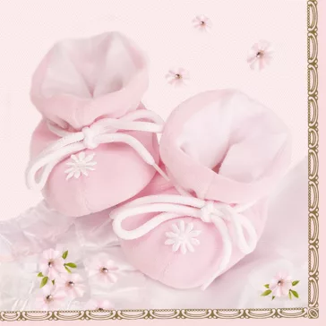 Babaváró Little Pink Shoes szalvéta 20 db-os 33x33 cm