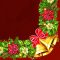 Karácsonyi Wreath with Bells szalvéta 20 db-os 33x33 cm