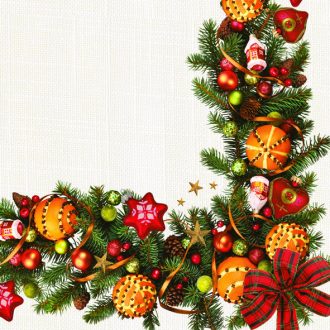 Karácsonyi Decorative Frame szalvéta 20 db-os 33x33 cm
