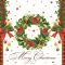 Karácsonyi Wreath szalvéta 20 db-os 33x33 cm