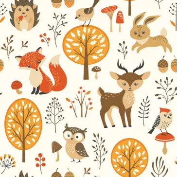 Állatos Forest Friends szalvéta 20 db-os 33x33 cm