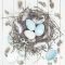 Húsvét Pastel Blue Natural Nest szalvéta 20 db-os 33x33 cm