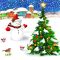 Karácsonyi Snowman & Tree szalvéta 20 db-os 33x33 cm