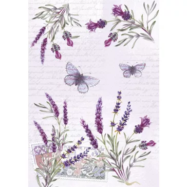 Levendula Butterfly A/4 gumis mappa