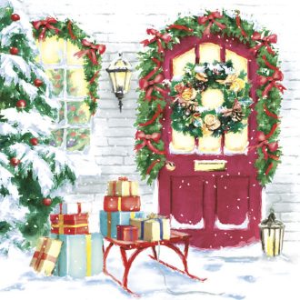 Karácsonyi House and Gifts szalvéta 20 db-os 33x33 cm
