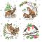 Karácsonyi Winter Animals szalvéta 20 db-os 33x33 cm