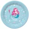 Sellő Pastel papírtányér 8 db-os 22,7 cm