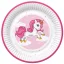 Unikornis Pink Heart papírtányér 8 db-os 18 cm
