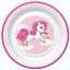 Unikornis Pink Heart papírtányér 8 db-os 22,7 cm