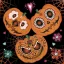 Halloween Mexican Pumpkins szalvéta 20 db-os 33x33 cm