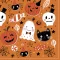 Halloween Orange Booo szalvéta 20 db-os 33x33 cm