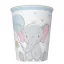 Baby elefánt Blue Balloon papír pohár 8 db-os 250 ml