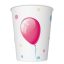Happy Birthday Cake with Balloons papír pohár 8 db-os 250 ml