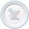 Baby elefánt Blue Balloon papírtányér 8 db-os 18 cm