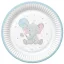 Baby elefánt Blue Balloon papírtányér 8 db-os 18 cm