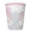 Baby elefánt Pink Balloon papír pohár 8 db-os 250 ml