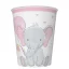 Baby elefánt Pink Balloon papír pohár 8 db-os 250 ml