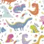 Dinoszaurusz Funny szalvéta 20 db-os 33x33 cm
