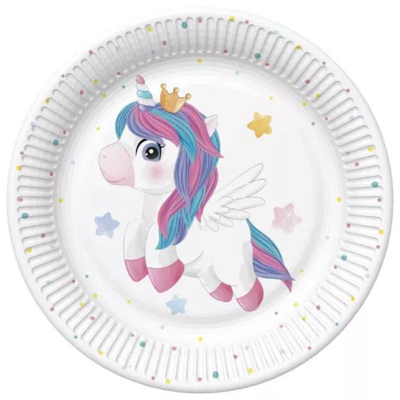 Unikornis Magical Star papírtányér 8 db-os 22,7 cm Unikornis Magical Star papírtányér 8 db-os 22,7 cm