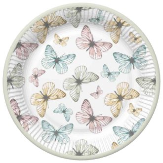 Pillangó Light papírtányér 8 db-os 22,7 cm