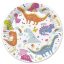 Dinoszaurusz Funny papírtányér 8 db-os 18 cm