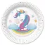 Unikornis Magical Star papírtányér 8 db-os 18 cm