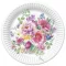 Virág Arrangement papírtányér 8 db-os 18 cm
