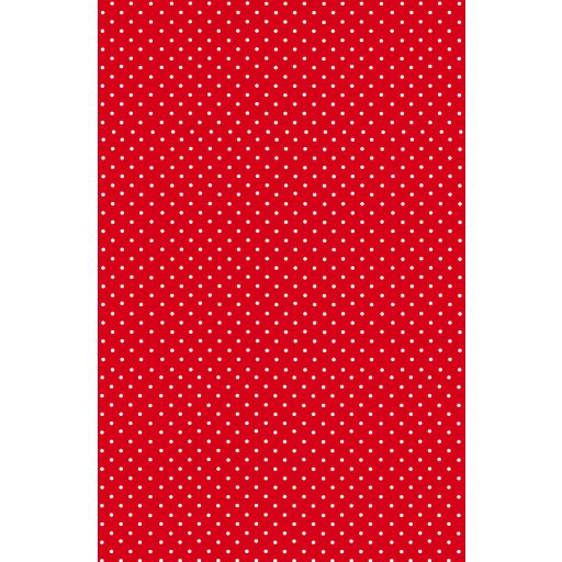 Piros White Dots papír asztalterítő 120x180 cm