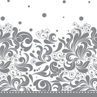 Díszes Silver szalvéta 20 db-os 33x33 cm