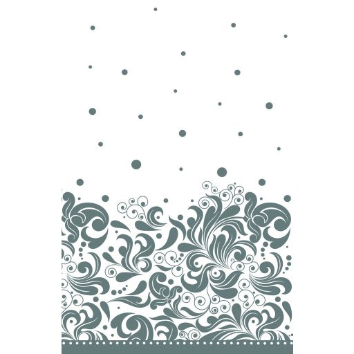 Díszes Silver papír asztalterítő 120x180 cm