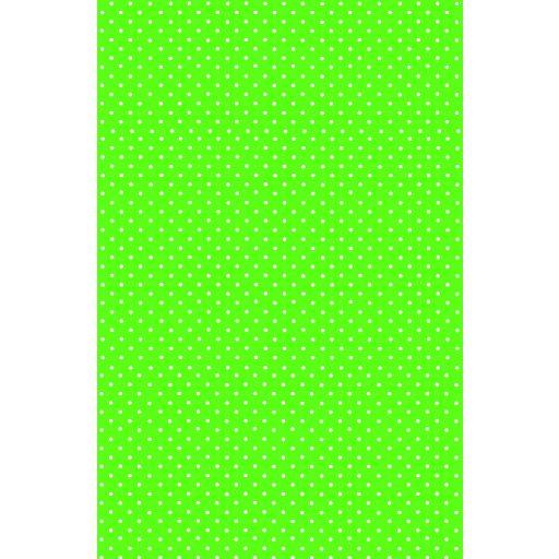 Zöld White Dots papír asztalterítő 120x180 cm