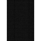 Fekete White Dots papír asztalterítő 120x180 cm