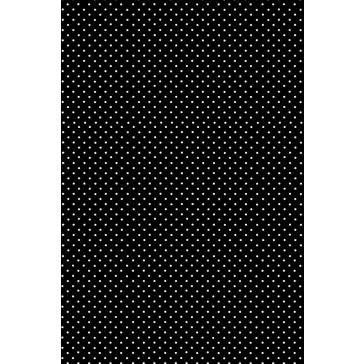Fekete White Dots papír asztalterítő 120x180 cm
