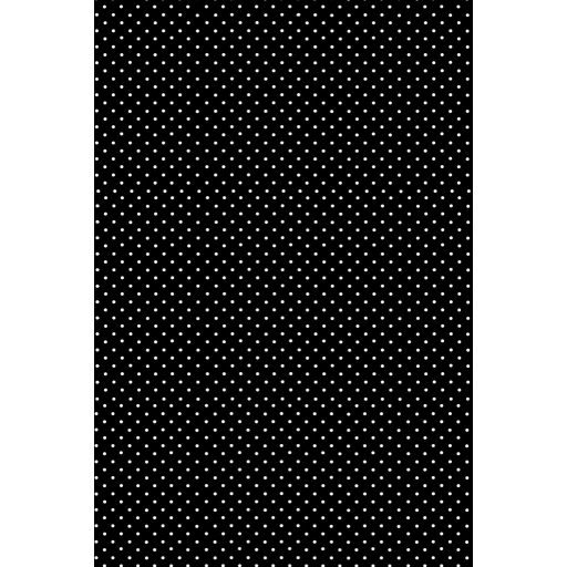 Fekete White Dots papír asztalterítő 120x180 cm