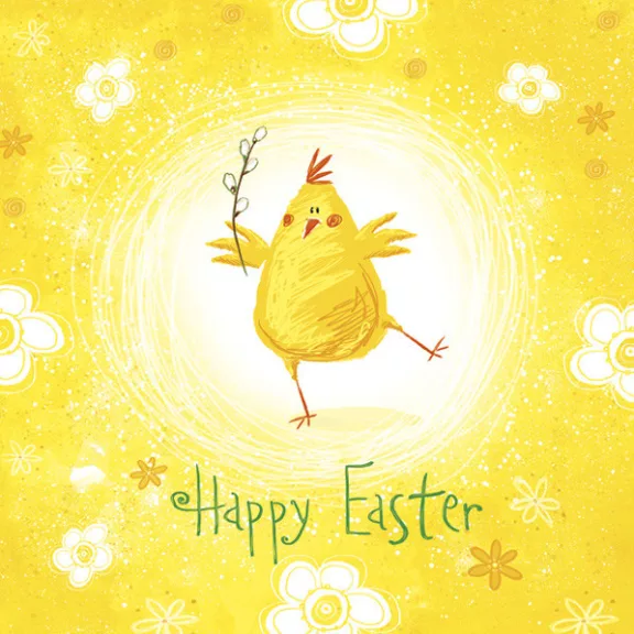 Húsvét Happy Chicken szalvéta 20 db-os 33x33 cm Húsvét Happy Chicken szalvéta 20 db-os 33x33 cm