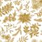 Karácsonyi Botanical Gold szalvéta 20 db-os 33x33 cm