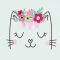 Cicás Flowers Wreath szalvéta 20 db-os 33x33 cm