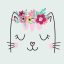 Cicás Flowers Wreath szalvéta 20 db-os 33x33 cm
