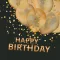 Happy Birthday Gold Balloons szalvéta 20 db-os 33x33 cm