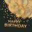 Happy Birthday Gold Balloons szalvéta 20 db-os 33x33 cm