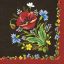 Hímzés Embroidery Folk szalvéta 20 db-os 33x33 cm