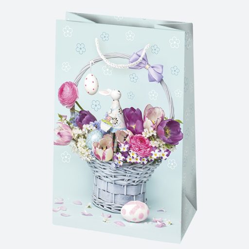 Húsvét Eggs papír ajándéktasak, ajándékzacskó 16x24x7 cm